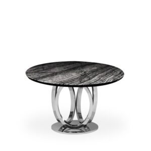 Modern Black Marble Dining Table
